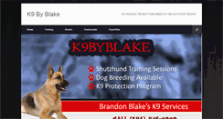 Desktop Screenshot of k9byblake.com