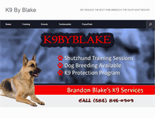 Tablet Screenshot of k9byblake.com